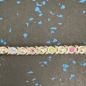 Elegant Multi-Color Gemstone Bracelet